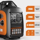 Efurden 2800w Inverter Generator Gas Powered Quiet Portable Eco Pure Sine Wave