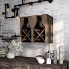 Aniya Rustic 8-bottle Wall-mounted Wine Rack By Furniture Of
