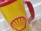 Vintage Sealed Yellow Shell Gas Station Travel Coffee Mug Tumbler  Thermo-serv