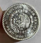 World Silver Coin    1966 Mo Mexico 1 Peso Bu  