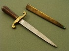 Vintage European Germantrench Art Gambler Dagger Dirk Knife   Sheath Knives Ec