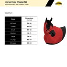 Premium Horse Hood Pullon With Face W Forelock Saver - Horse Sleazy Slickers