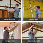 12 5ft Telescoping Ladder Aluminum Folding Telescopic Extension Ladder Portable