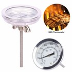 Steel Temperature Gauge Thermometer For Barbecue Bbq Grill Smoker Pit Thermostat