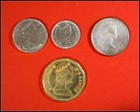 Set Of 4 Canadian Coins 1989 Loone  1979 Dime  1972 Nickel  1960 Quarter  k165