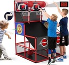 Dual Shot Basketball Arcade Game With Dartboard electronic Scoreboard   2 In    