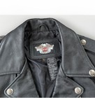 Vtg Harley Davidson Women s Leather Riding Jacket Ca 03402 Black Size Large Crop