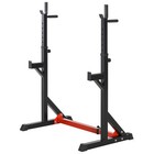 Adjustable 4-barbell Rack Squat Dip Stand Portable  Weight Lifting Bench Press