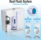 3-inch Dual Flush Valve   Fill Valve Replacement Kit For 2-piece Toilets  Comple