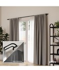 Umbra Twilight Modern Double Curtain Rod  Black curtain Rods   Hardware