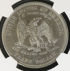 1876 Trade Dollar  Silver  420 Grains  900 Fine  ngc Au Details  Cleaned 