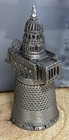 Thimble Vintage Pewter Capitol Building Washington Dc