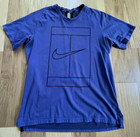 Nike Dri Fit Court Logo Baseline Men s Tennis Shirt Federer Nadal Alcaraz Large