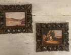 2 Truart Product Vintage Framed Art 6 75  X 5 75    English Landscapes Shoreline