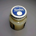 Vintage 1950s  1 Vaseline Glass Bottle White Petroleum Jelly   Nos