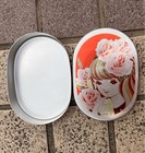 Showa Retro Product Aluminum Bento Box Rose Girl