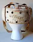 Antiq 1920s Leather Football   Hockey Helmet   nicollet Field  Etched Onto Back