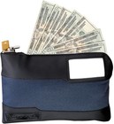 Money Bag With Key Lock   Zipper  11-1 2  Travel Pouch For Cash   Valuables 7120