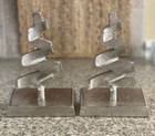 Silver zig Zag christmas Tree stocking Holder made In India pair