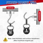 Magnetic Hooks  25lbs Strong Heavy Duty Neodymium Magnet Cruise Magnet S-hooks