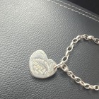Vintage Tiffany   Co  Return To Tiffany Heart Tag Charm Bracelet 925
