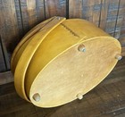 Vtg Primitive Shaker Style Bentwood Sewing Box W  Double Lid