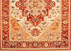 Hand Knotted Indo-heriz Serapi Geometric Wool Oriental Rug Carpet 9 2  X 11 11 