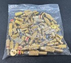 1lb Of Vintage Gold Plated Recovery Scrap Audio Connectors  Pins Etc 460 Grams