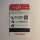 Spirit Airlines Employee Safety Badge Card Nksf-001 07 24 Aviation Memorabilia