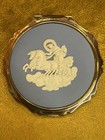 Vintage Stratton England Powder Compact With Blue Wedgwood Jasperware Chariot