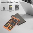 Smallrig Sd Card Holder Memory Card Storage Case 8 Slots For Cf-a  tf Card