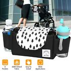 Baby Stroller Organizer Storage Buggy Mummy Bag With  6 Pockets 2 Cup Holder