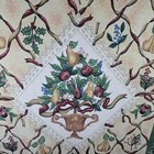 Throw Afghan Blanket 47x54 Fruit Made In Usa Manual Weavers Topiary