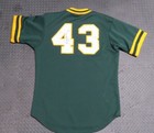 1987 Dennis Eckersley Oakland A s Game Used Worn Bp Baseball Jersey  Signed Mlb