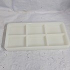 Vintage Milk Glass Dental Tool Tray With 6 Sections American Cabinet Co  20 Usa