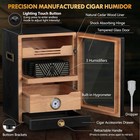 Cigar Humidor  Desktop Cigar Humidor Cabinet Light Control System With Spanish C