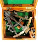 English Made Mahogany Boxed Brass Sextant - F H Palmen  barrow In Furness  C1895