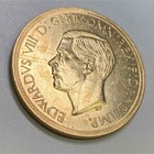 Edward Viii Commemorative Medal 1937 Rare British Royal Coin Antique Collectible