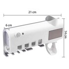 Automatic Toothpaste Dispenser And Uv Light Sterilizer Toothbrush Holder Cleaner