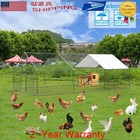 20x10ft Large Chicken Coop Run Cage Dog Cage Fence Outdoor Kennel Metal Playpen