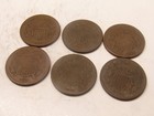 Us Lot Of Six 2 Cent Pieces All Various Dates 1865  1864   1866 All Vg Cond  