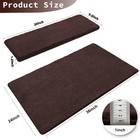 Plush Bullnosed 9 x30  Carpet Stair Treads Cover 24 x36 landing Mat Self Adhensi
