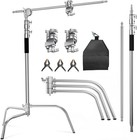 Photography Light Stand Stainless Steel 10 5ft With Boom Arm For Studio   Loc   
