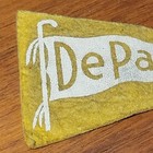 Vintage 1936 Depauw University Tigers Football Felt Pennant Mini