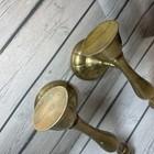 2 Vintage Brass Wall Candle Holder Sconce India Mcm