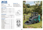 2026 New 1 4ton Jk35 Bobcat S70 Alike Heavy Duty Kubota Diesel Engine Wheel Type
