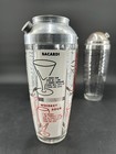 Vintage Glass Cocktail Martini Shakers Lot Mid Century Barware Bar Decor   read 