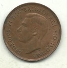 High Grade Au -1943 P Australia Large Penny-nov404