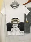 New Carter s Boys Trucks Pajama Set Shorts Snug Fit Neon White Gray Sz 10 12 14