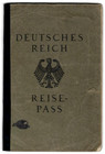 Rare Germany Deutsches Reich Passport 1935 Lot Of Visas Stamps Id Collection